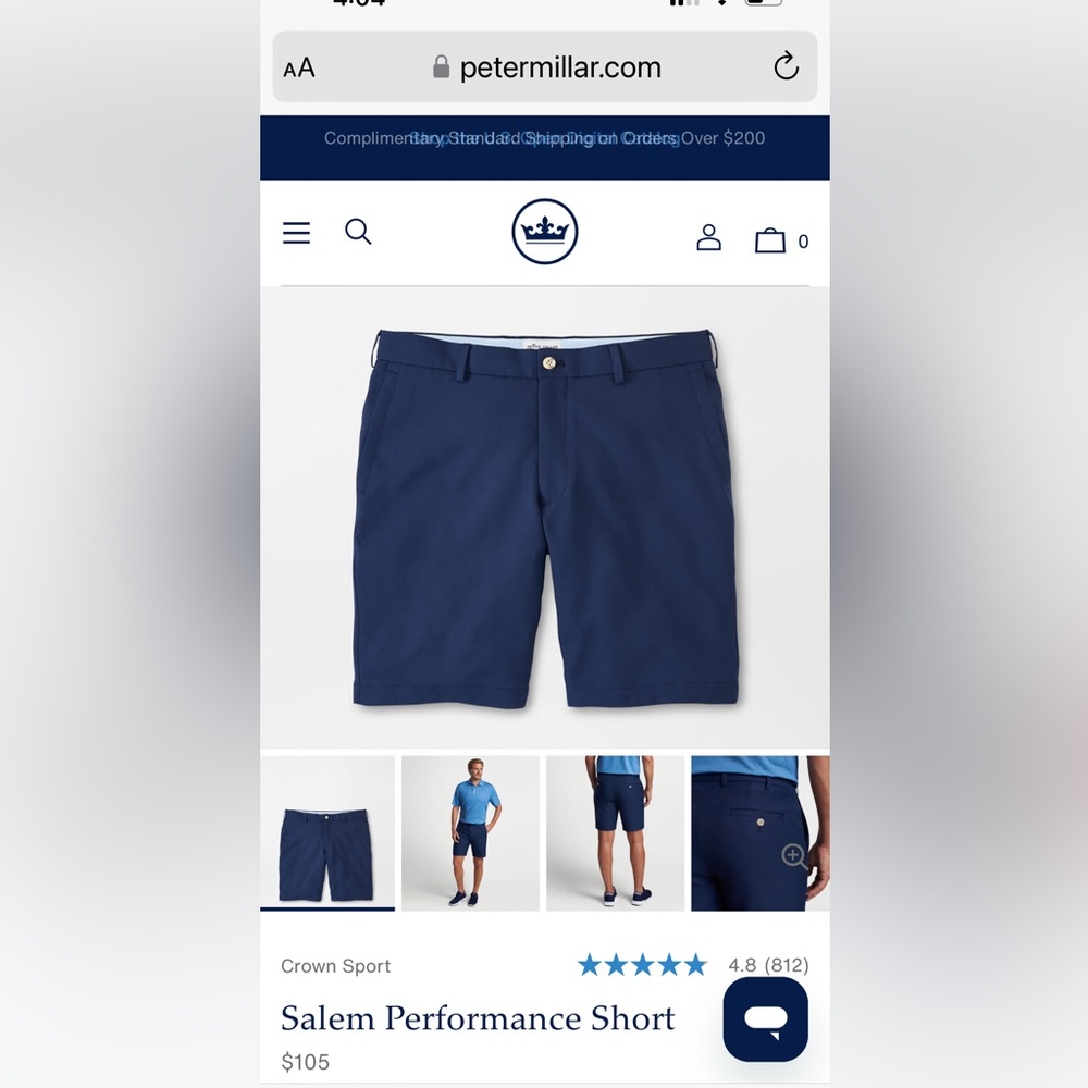 Peter Millar Salem Performance Short